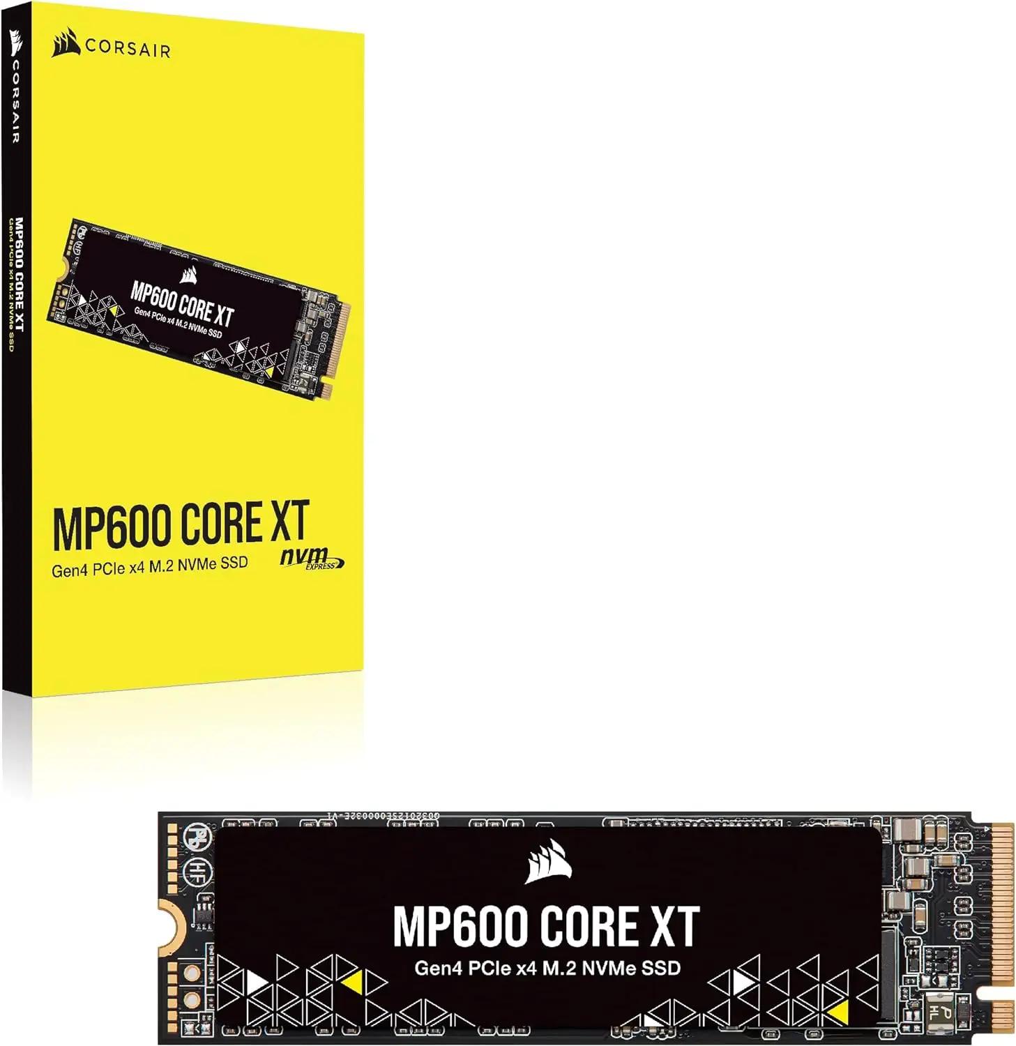 Corsair MP600 ھ XT 4TB PCIe Gen4 x4 NVMe M.2 SSD е QLC NAND M.2 2280 ̷Ʈ 丮 ȣȯ, ִ 5,000 M/s
